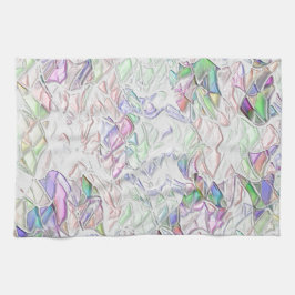 Pearltoner eller färgad biet blandat i grädde kökshandduk