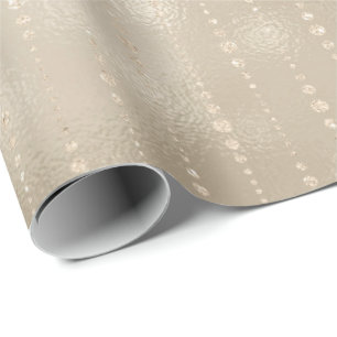Pearly Titanium elfenben tappar Glass skina Glam Presentpapper