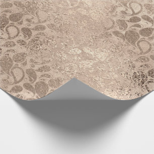 Pearly Titanium Glam för blom- löv för elfenben Presentpapper