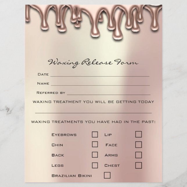 Pearly Vaxningsdepilering Ansvarsfriskrivning Reklamblad (Framsidan)