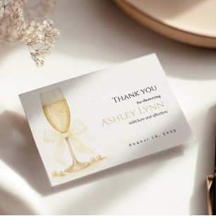 Pears & Prosecco - tackkort Elegantens Neutralt