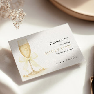 Pears & Prosecco - tackkort | Elegantens Neutralt