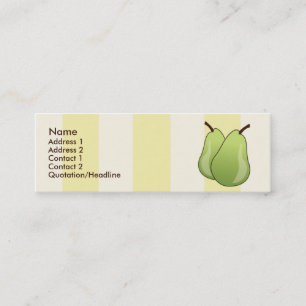 Pears - smala mini visitkort