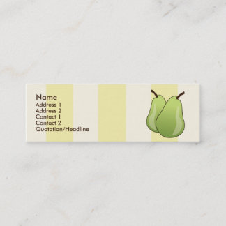 Pears - smala mini visitkort