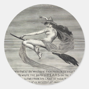 Pears Soap Witch Runt Klistermärke