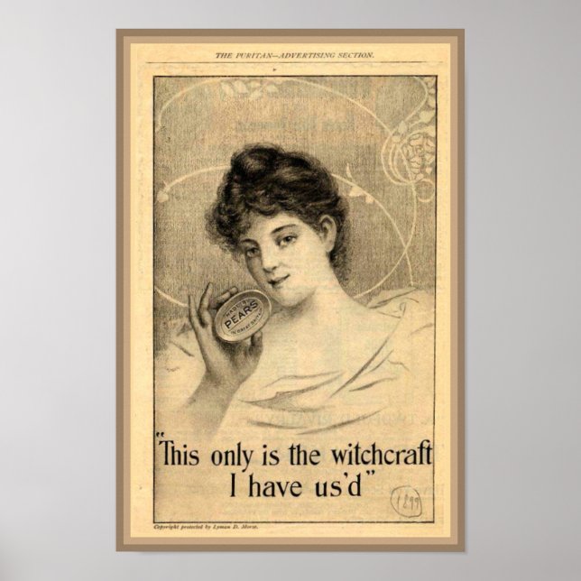 Pears Soap Witchcraft Ad. Poster (Framsidan)