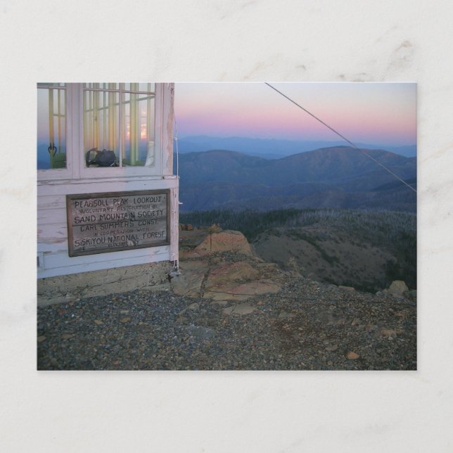 Pearsoll Peak Fire Lookout Vykort (Framsida)