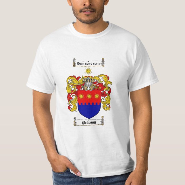 Pearson familjvapensköld - Pearson vapensköld T Shirt (Framsida)