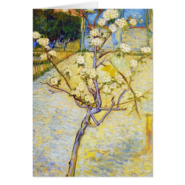 Pearträd i blommarVincent Van Gogh konst OBS Kort (Framsidan)