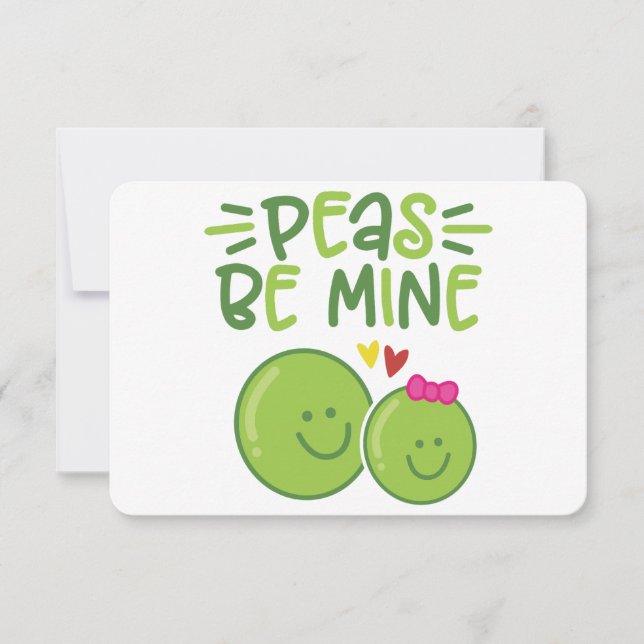 PEAS BE MINE (Framsida)