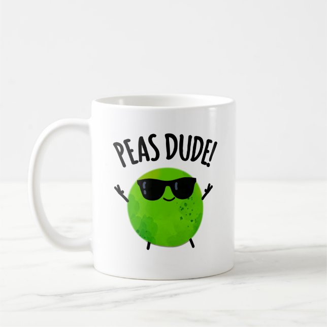 Peas Grany Veggie Pea Pun Kaffemugg (Vänster)
