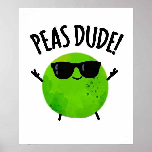 Peas Grany Veggie Pea Pun Poster (Framsidan)