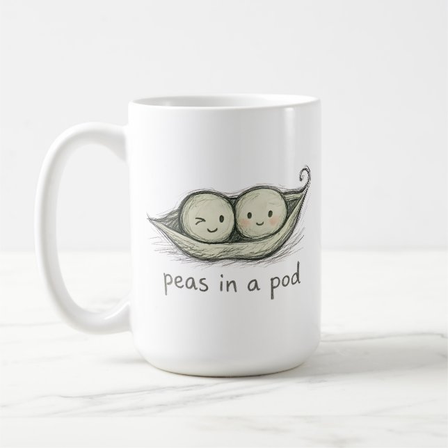 Peas in a Pod Kaffemugg (Vänster)