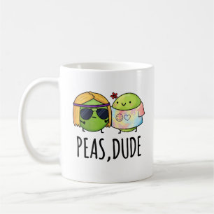 Peas Killen Funny Hippie Pea Pun Kaffemugg