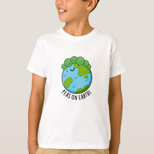 Peas on Earth Funny Veggie Peace Pun T Shirt