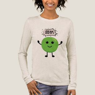 Peas Out Funny Pun T-Shirt - Quirky Food Joke Tee