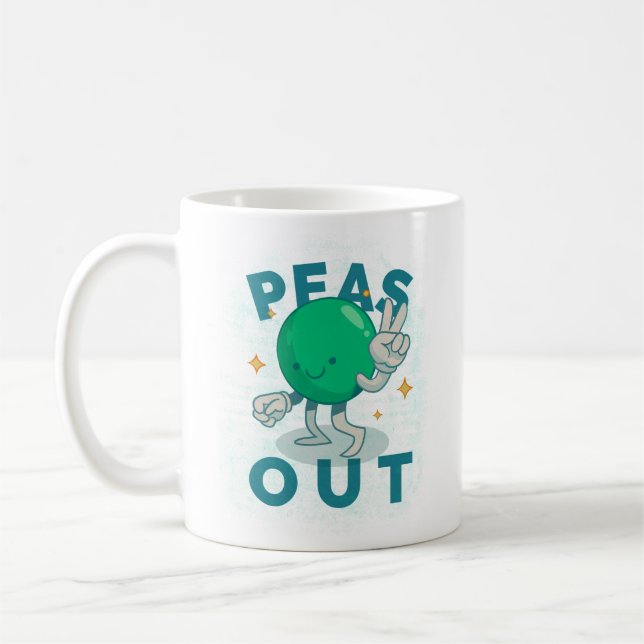 Peas Out Peace Classic Mug Kaffemugg (Vänster)
