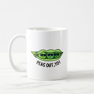 Peas Out Yo Funny Peas Pun Kaffemugg