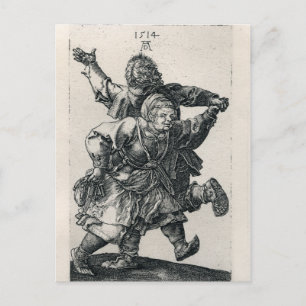 Peasant Couple Dancing av Albrecht Durer Vykort