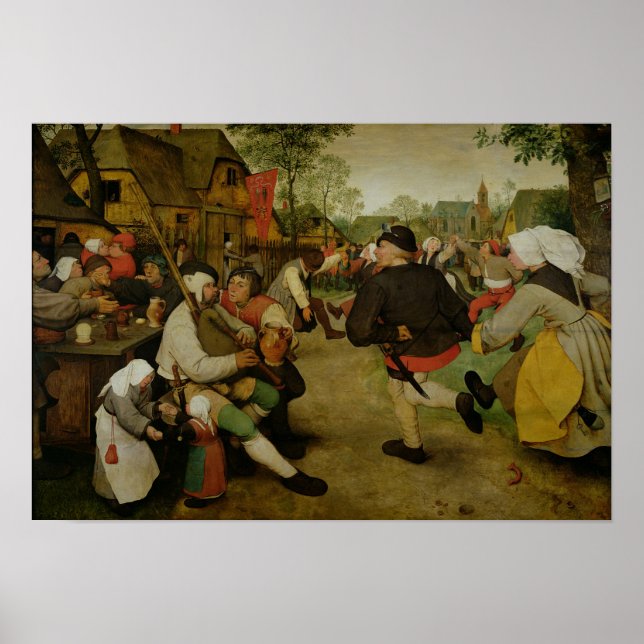 Peasant Dance, 1568 Poster (Framsidan)