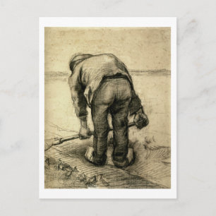 Peasant Lipping Beet, Vincent van Gogh Vykort