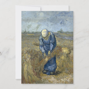 Peasant Woman Binding Sheaves av Vincent Van Gogh