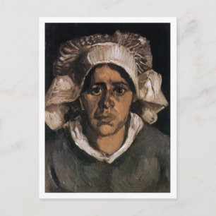 Peasant Woman med vita hörn Van Gogh Fine Art Vykort