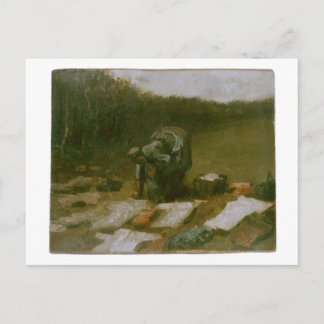 Peasant Woman-tvätt, Vincent van Gogh Vykort