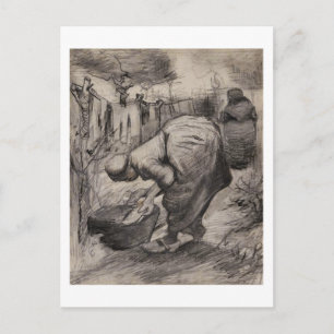 Peasant Women, Washington & Tvätt, Vincent van Gog Vykort