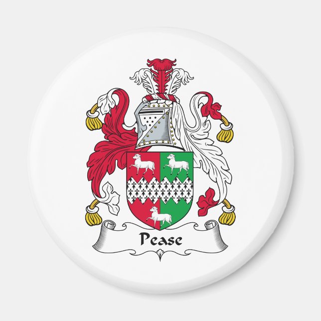 Pease Family Crest Magnet (Framsidan)