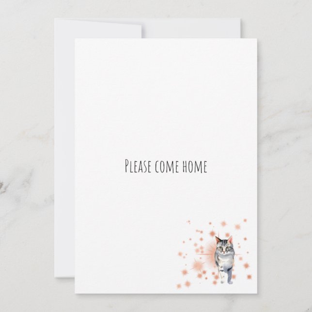 Pease Kom Home Inbjudningar (Baksida)