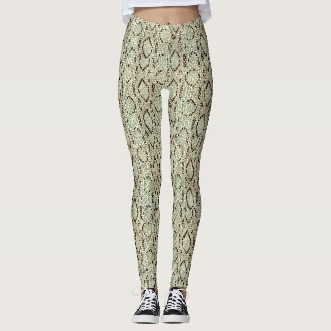 Peau reptile serpent leggings (Framsida)