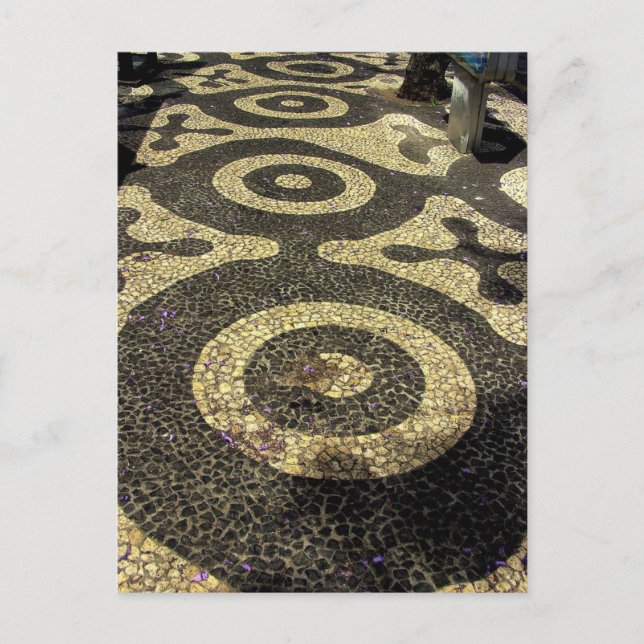 Pebble Art Footpath : Funchal, Madeira (Portugal) Vykort (Framsida)