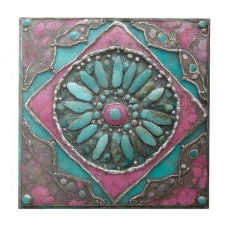 Pebble Art på ett Kakelplatta