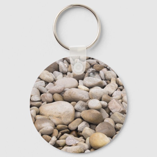 Pebble-bakgrund mönster nyckelring (Framsida)