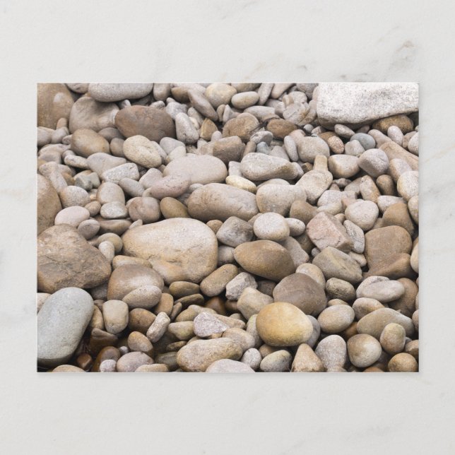 Pebble-bakgrund mönster vykort (Framsida)