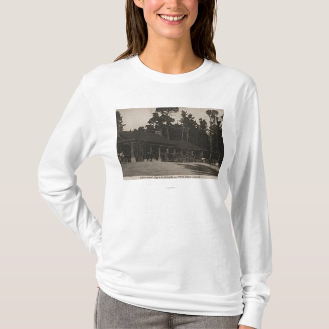 Pebble Beach CA - loge i granarna vid havet Tee (Framsida)