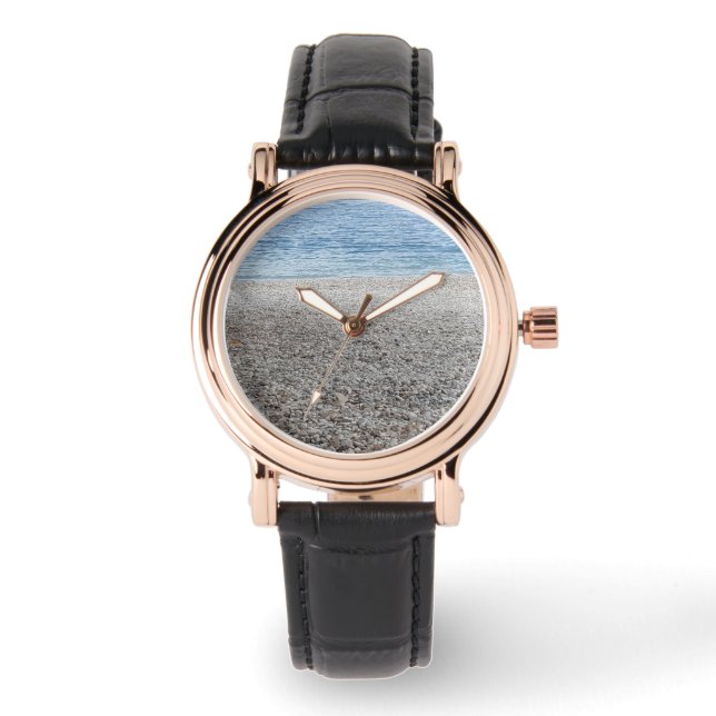 Pebble Beach Ocean Photography Armbandsur (Framsida)