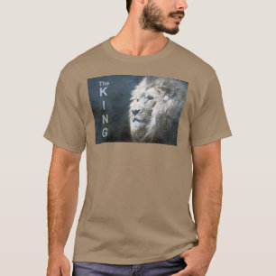 Pebble Färg Elegant Pop Art Lejonhuvud Mall T Shirt