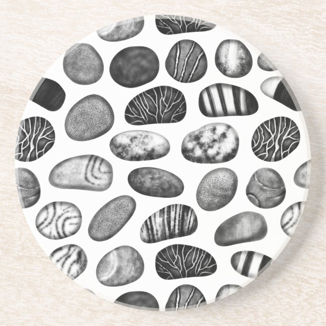 Pebble Mönster Underlägg Sandsten (Framsidan)