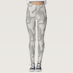 "Pebble Party in Monochrome" Leggings