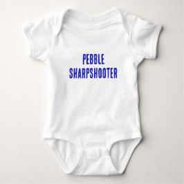 Pebble Sharpshooter - Baby Bodykostblått T Shirt