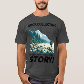 Pebble-stensamlande Mineral samlare Geologi T Shirt