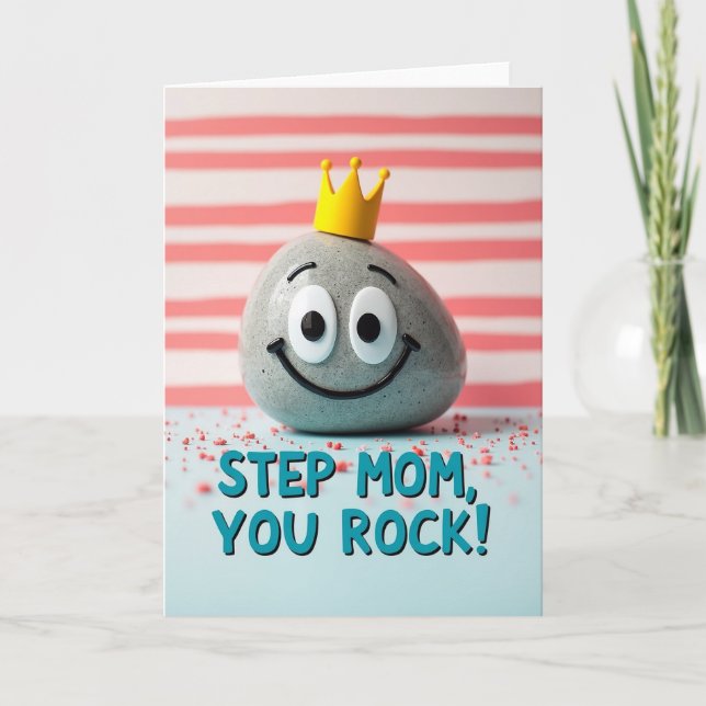 Pebble Stepmamma meddelandekort Kort (Framsida)