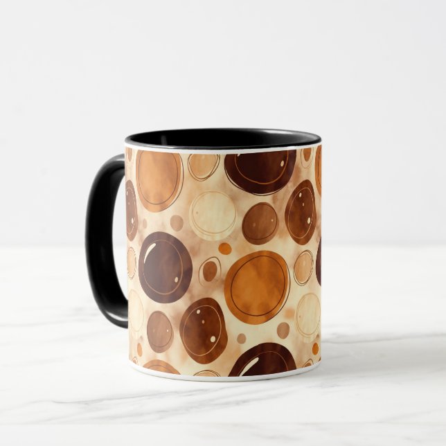 Pebble Texture Coffee Mug – Modern Neutral Style Mugg (Framsida vänster)