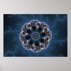 Pebbled Fractalkonst Poster