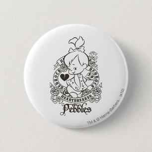 PEBBLES™-Heartbreaker B&W Knapp