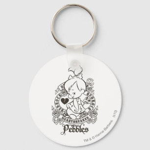 PEBBLES™-Heartbreaker B&W Nyckelring