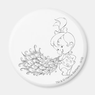 PEBBLES™ i påfågel Magnet
