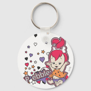 PEBBLES™-lilahjärta Nyckelring
